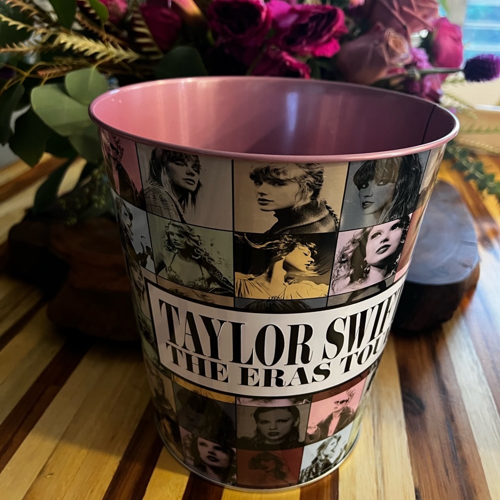 Taylor Swift Eras Tour Pink Popcorn Tin from AMC - LAST ONE!!! - Picture 2 of 4